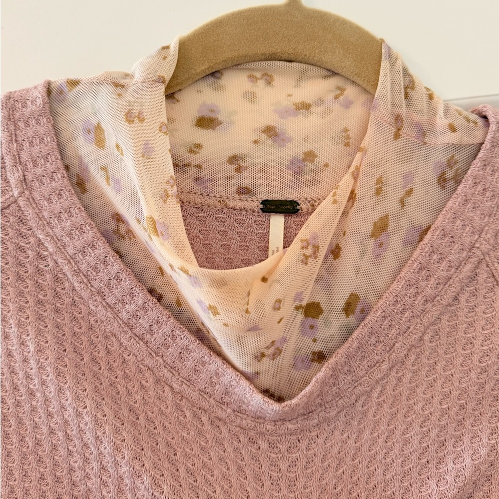 FREE PEOPLE PINK OPPOSITES ATTRACT MINI DRESS - Picture 7 of 8